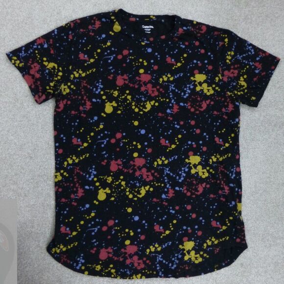 Carbon Paint Splash Short Sleeve Shirt (Size L) - Picture 2 of 7